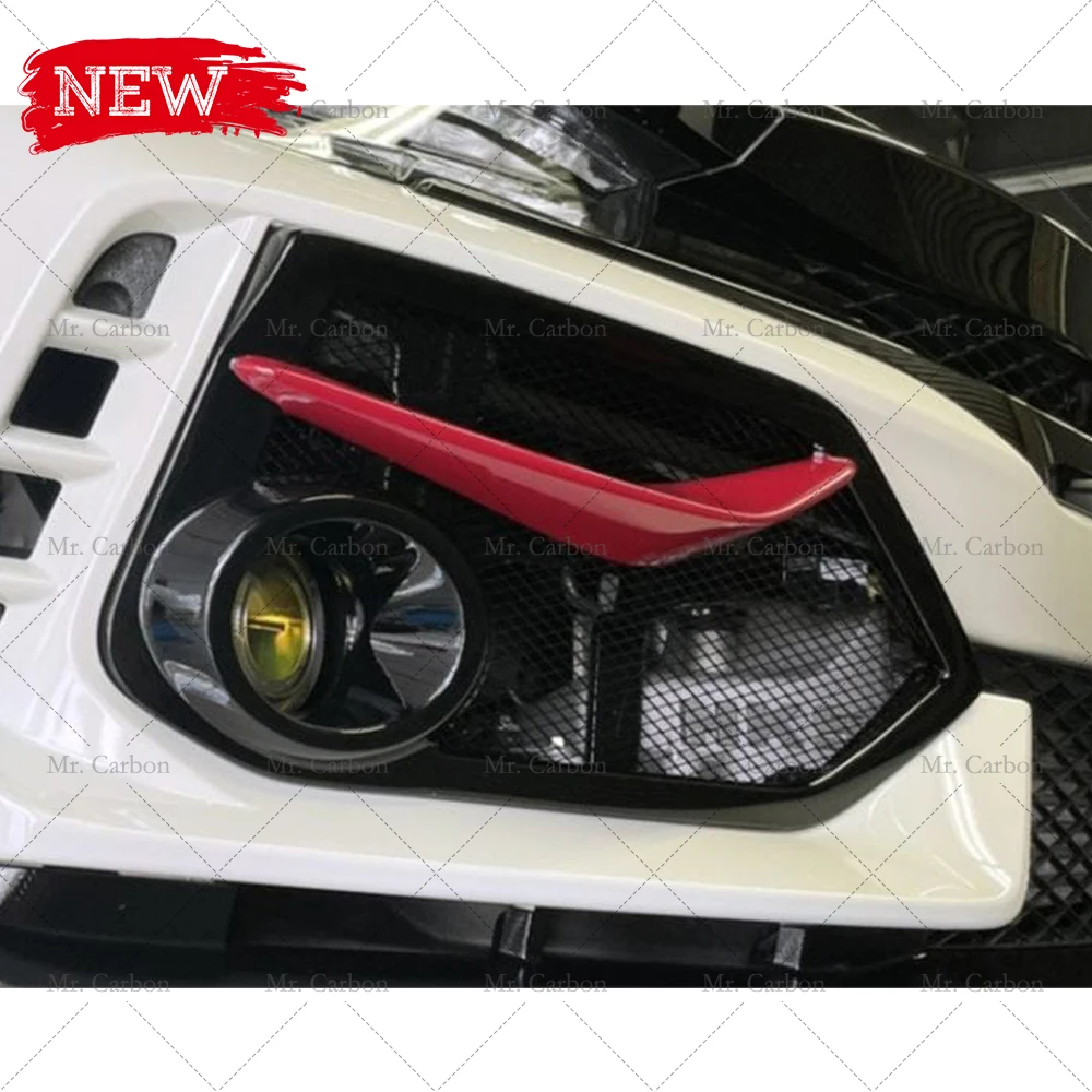 JS-STYLE FOG COVER FOR CIVIC HATCHBACK FK8/FK7 TYPE R CARBON GLASS