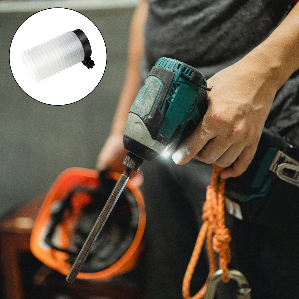 

Universal Electric Hammer Dust Collector Cover Pvc Rubber Upgraded Design Drill Hole Wall Ceiling Air Conditioning Impact Drill