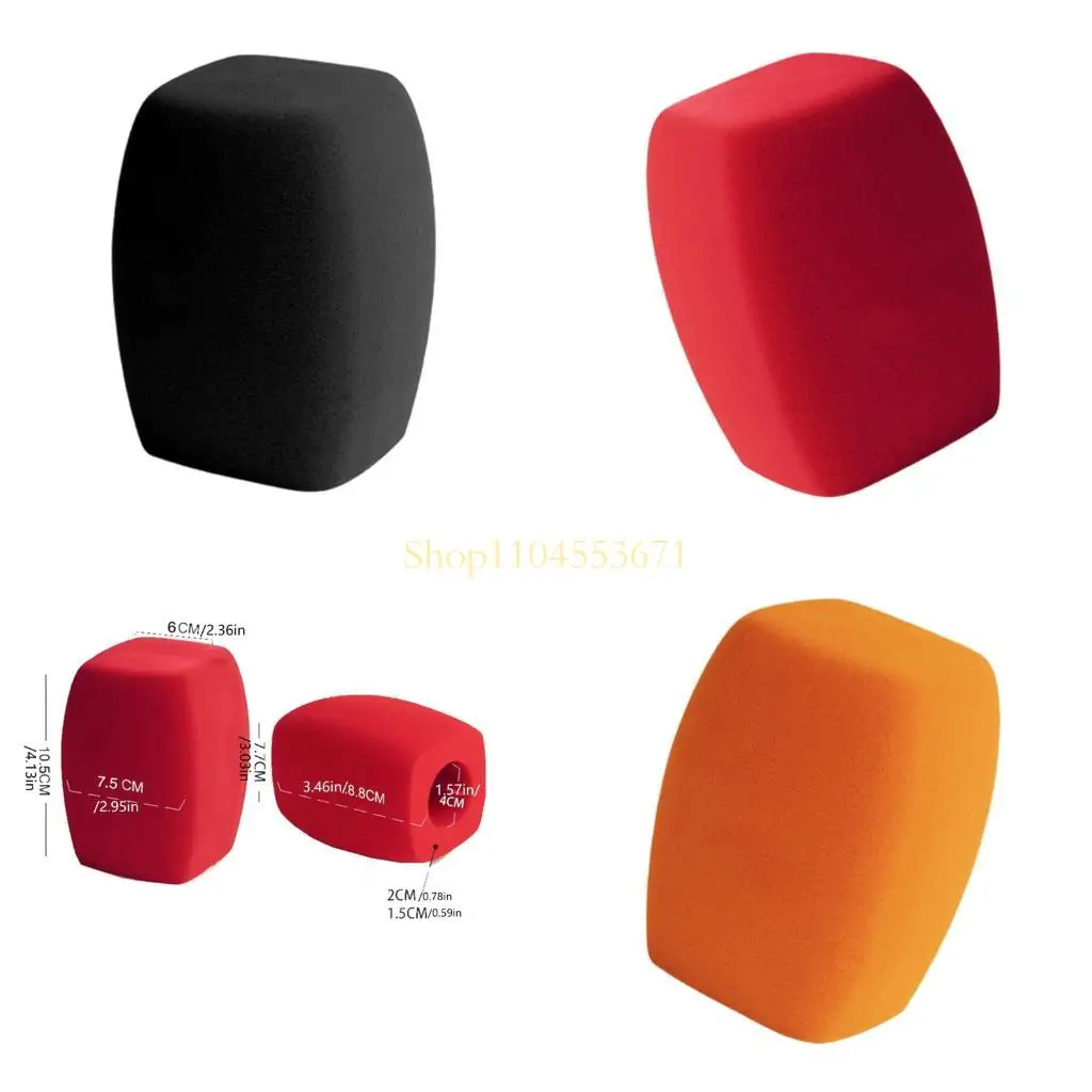 Best Seller Shockproof Microphones Foam Cap With Geometric Design For Professional Sound Equipment Protections