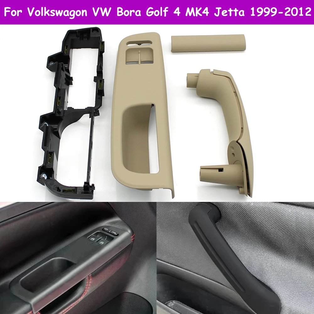 LHD Interior Armrest Front Door Pull Grab Door Handle Replacement For Volkswagen VW Bora Golf 4 MK4 Jetta Passat 1999-2012