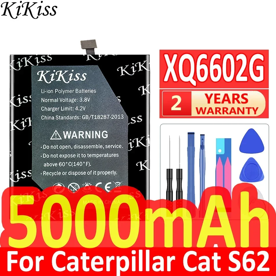 5000mAh KiKiss Powerful Battery For Caterpillar Cat s62 , S62 Pro Mobile Phone Batteries