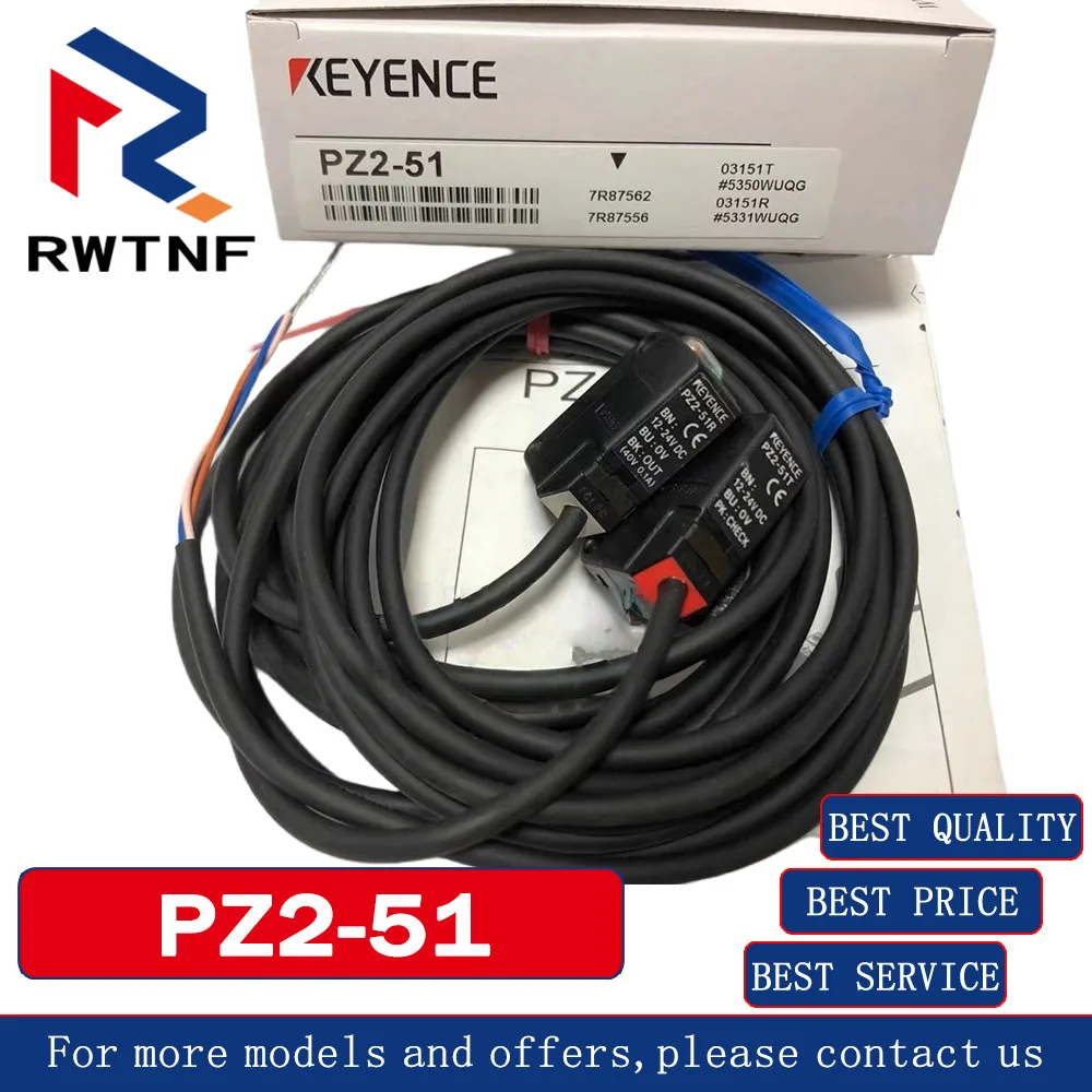 

Brand New Genuine PZ2-51 KEYENCE (PZ2-51R+PZ2-51T) to the radio photoelectric switch sensor, 100% original warehouse stock