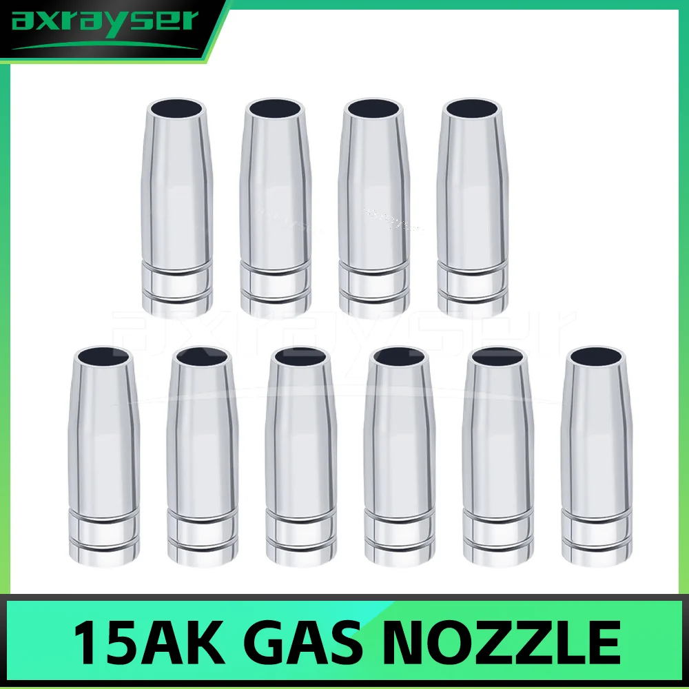 

15AK Gas Nozzle MIG MAG GMAW Welding Torch Gas Nozzle Contact Tip MIG Gun Welding Nozzle Protective Nozzle MAG Nozzle Fit
