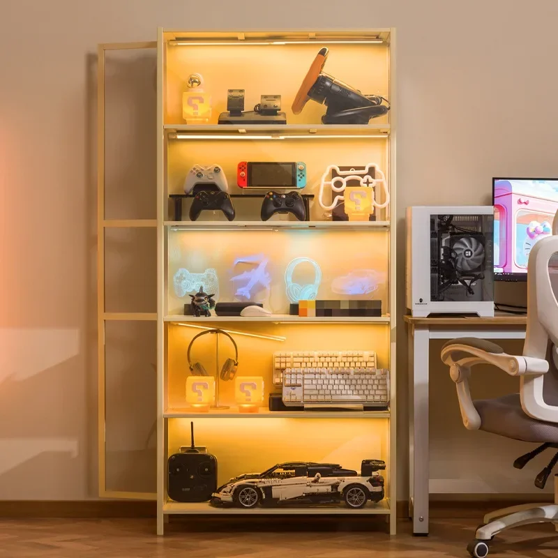 Firm Display Cabinet Ornament Home Display Cabinet Household Dust Collection Locker Storage Cabinet Product Shelf