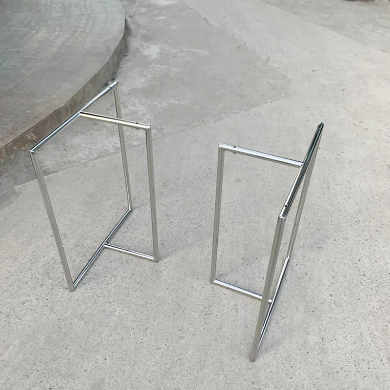 Heavy Duty Stainless Steel Table Legs T-Type Bar Feet for Wooden Board Desk Bracket Office Conference Furniture Accessories