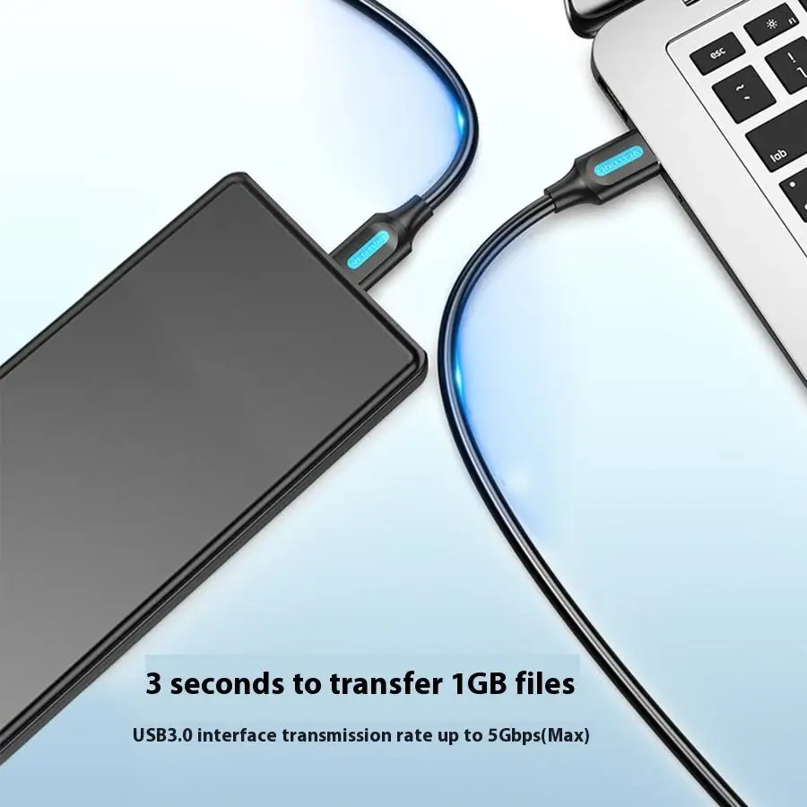 قطعة واحدة من كابل بيانات USB3.0 عالي الدقة، متوافق مع محركات الأقراص الصلبة Western wd Seagate Toshiba لكابلات SATA للكمبيوتر #3