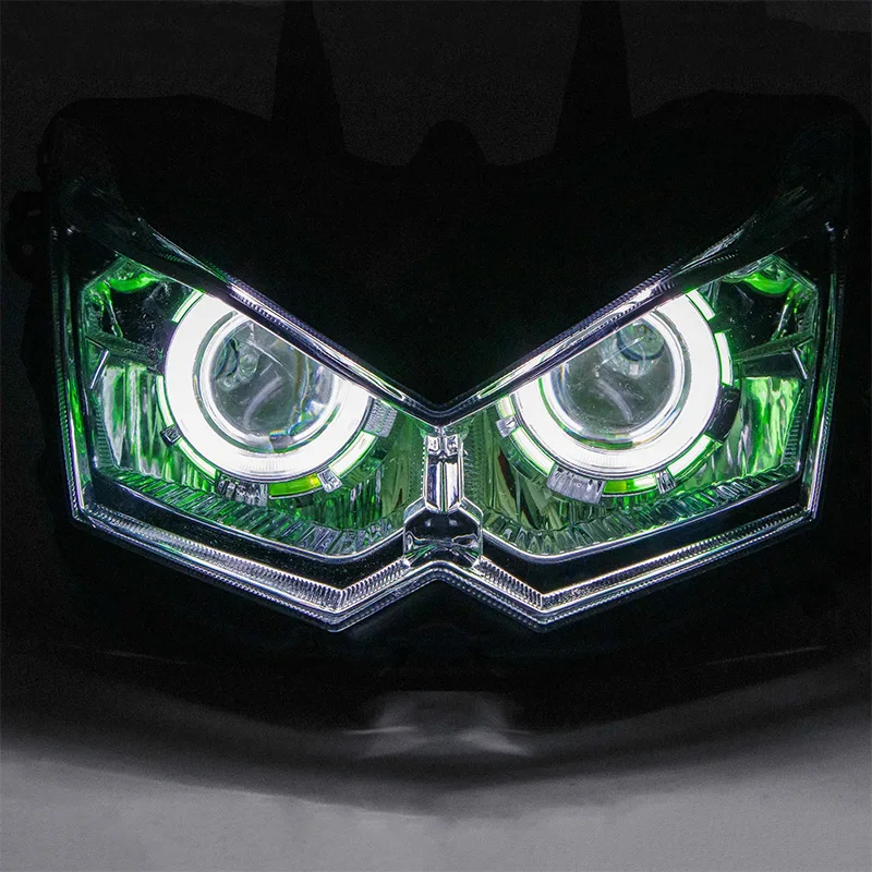 Fit For Kawasaki Z1000 2007 - 2009 Motorcycle Headlamp Angel Eyes HID Headlight Z 1000