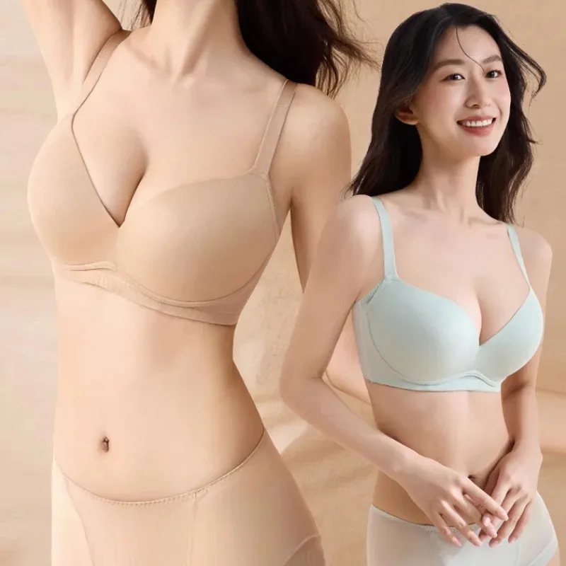 

Бесшовный минимизирующий бюстгальтер для женщин больших размеров с эффектом пуш-ап, тонкими чашками, сексуальный, с гладкими боковыми вставками, предотвращающий провисание, размеры 70 75 80 85 90 95 100 C D G