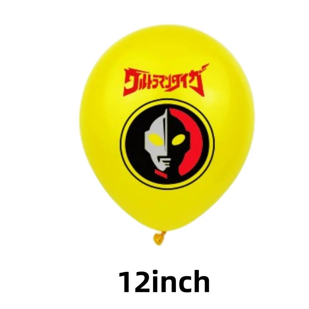 الترامان الكرتون 12 بوصة أحمر أصفر أزرق اللاتكس بالون اكسسوارات الحفلات الصبي عيد ميلاد الديكور DIY بها بنفسك لعبة هدية حفلة احتفالية #4