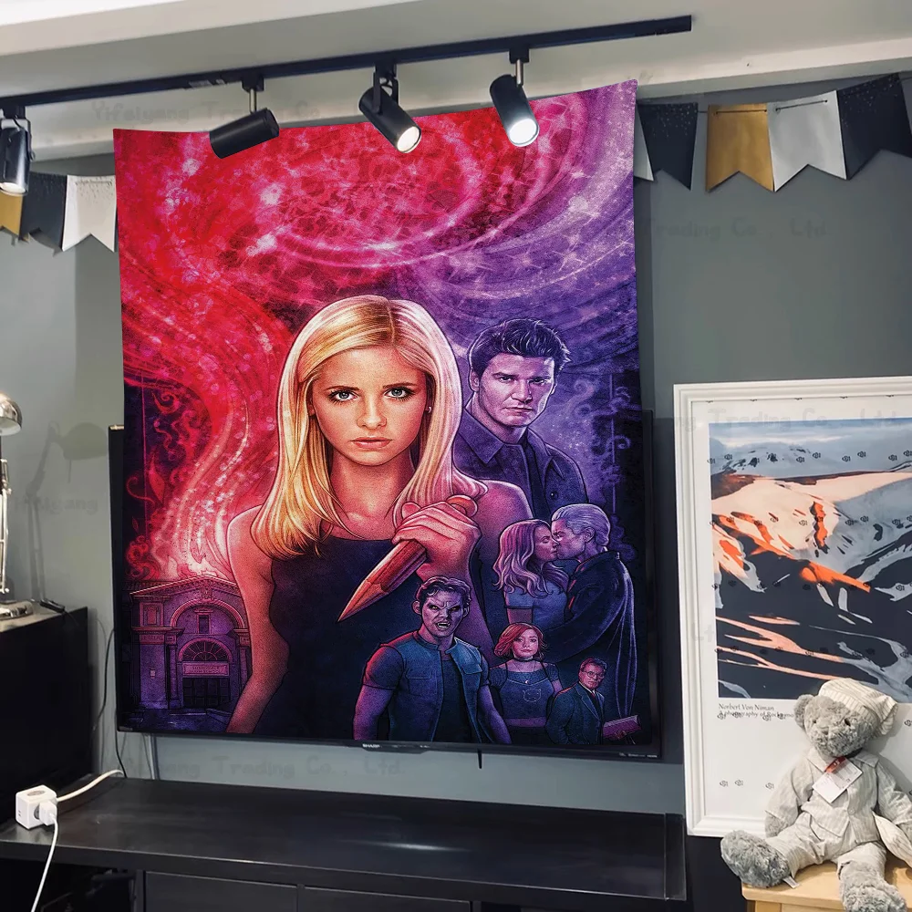 Movie Buffy The Vampire Slayer Cartoon Tapestry Bohemian Wall Tapestries Mandala Wall Hanging Sheets