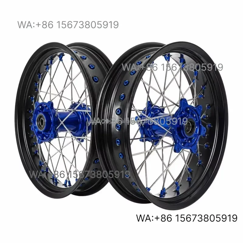 For  Wmwmnu  YZ 250F YZ 450F 2001-2013 Supermoto Wheels Set 16 17 Inch CNC Aluminum Alloy Anodized High Permance Motard Dirt