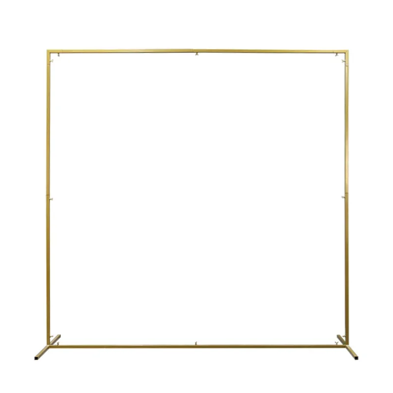 Wedding square arched door lawn outdoor wedding background balloon flower stand