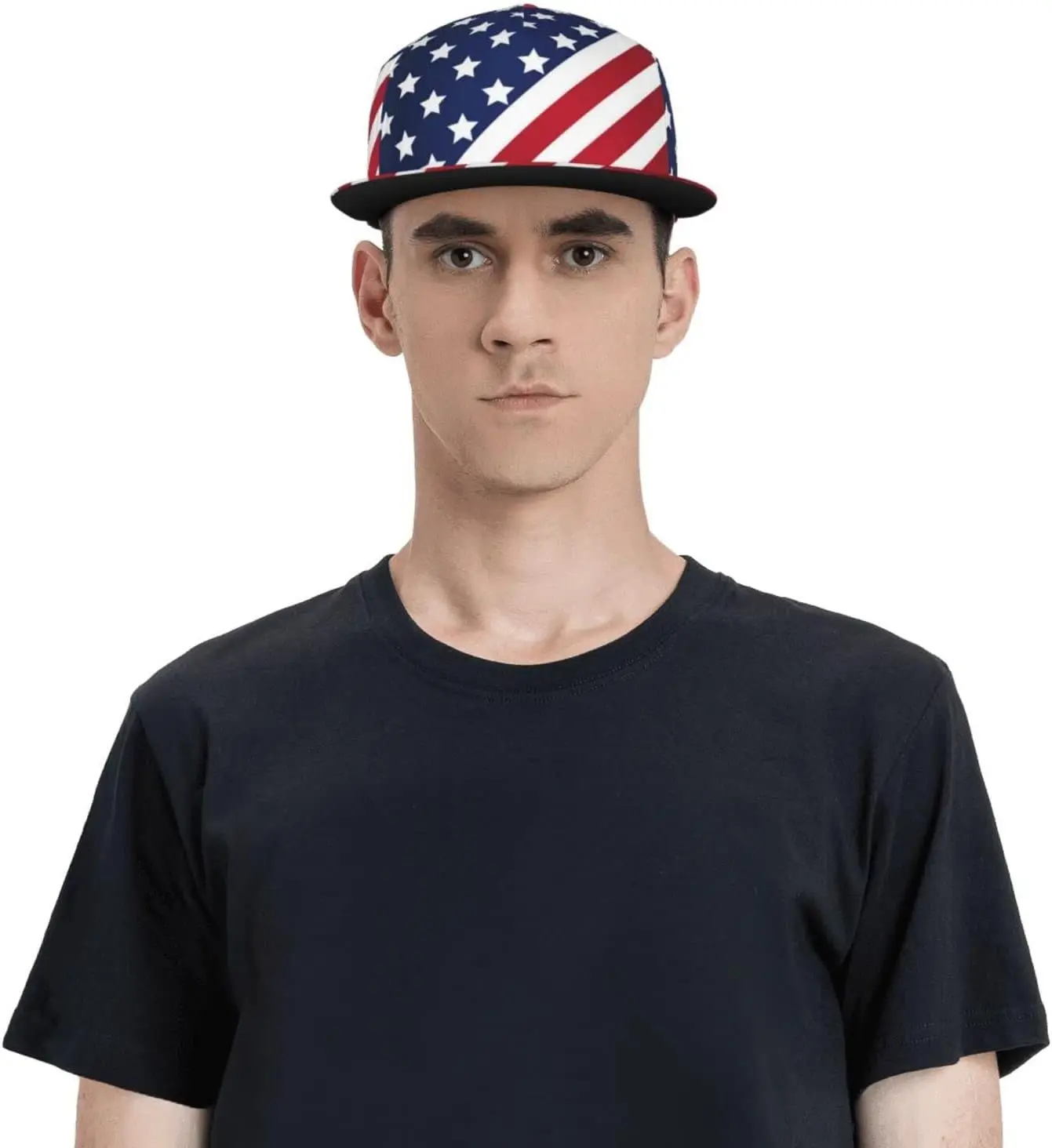 Fashion American Flag Baseball Hats for Men Women USA Flag Baseball Cap Adjustable Independence Trucker Snapback Hat