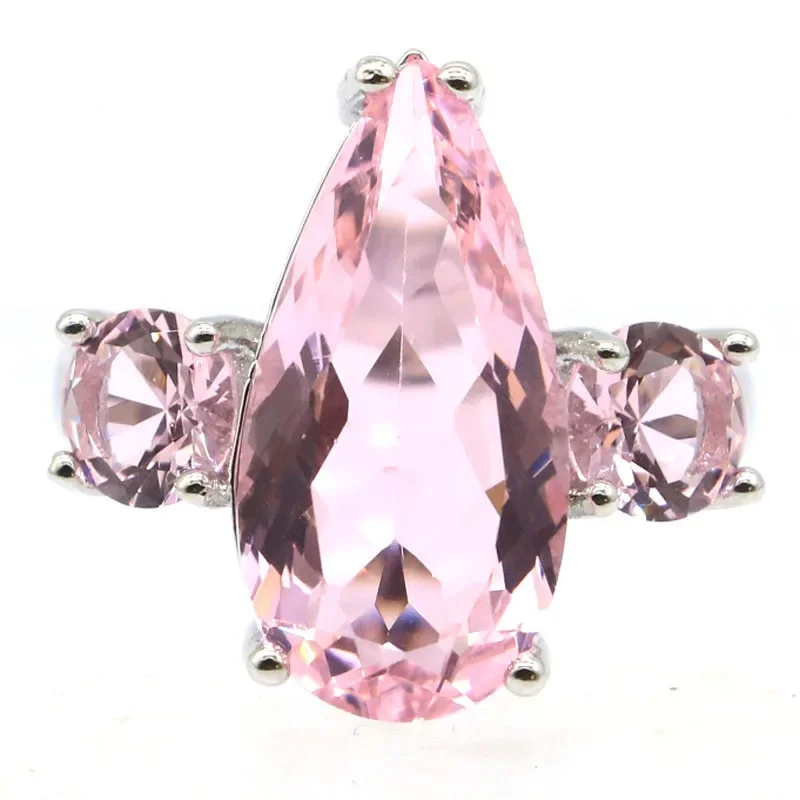 

5g Customized 925 SOLID STERLING SILVER Ring Hot Sell Pink Kunzite Green Amethyst Purple Spinel Many Sizes 6-11