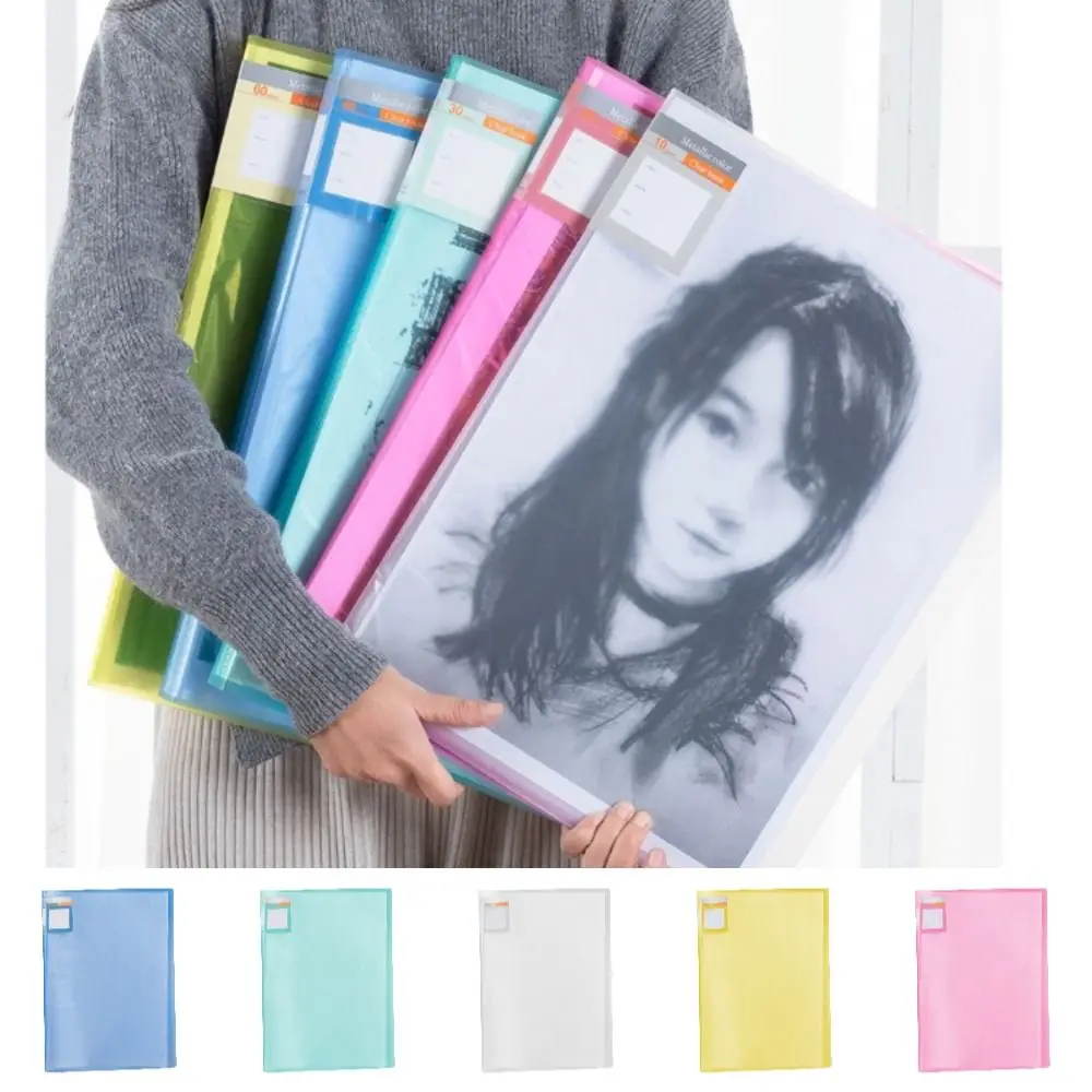 

A3 30Pages Painting Storage Book Diamond Painting Clear Pockets Photo Album Folder Stationery Tool Large Capacity