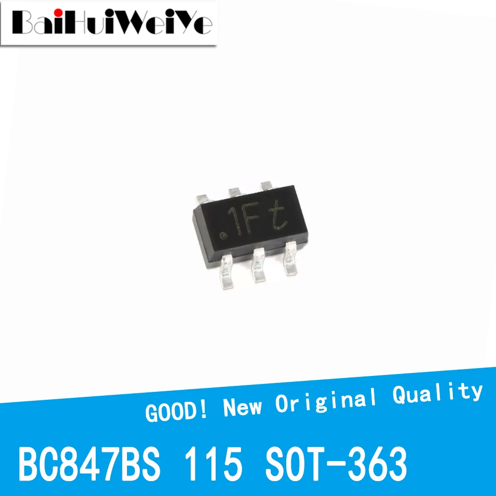 10PCS/LOT BC847BS 1FT 115 45V 100mA SMT Transistor SOT-363 SMD New Good Quality Chipset