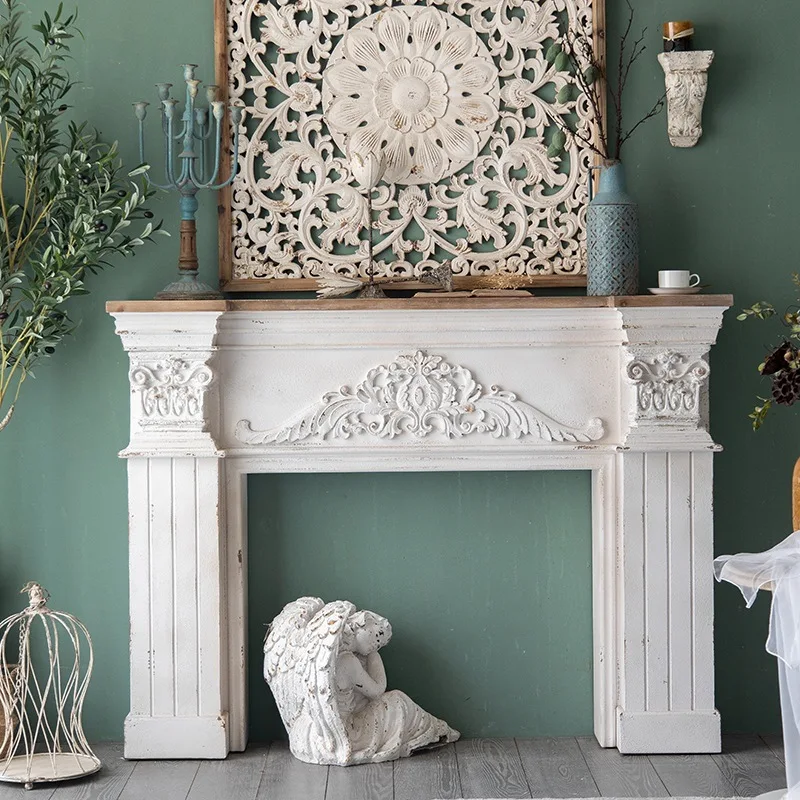 Living room wedding photography decorative cabinet simple entrance table old partition counter
