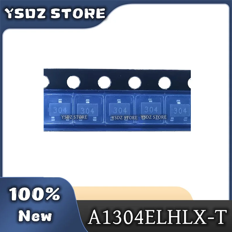 10-100PCS/LOT 100% New original A1304ELHLX-T A1304ELHLX 304 SOT-23 Hall Effect / Magnetic Sensors Linear HallEFCT SNSR IC