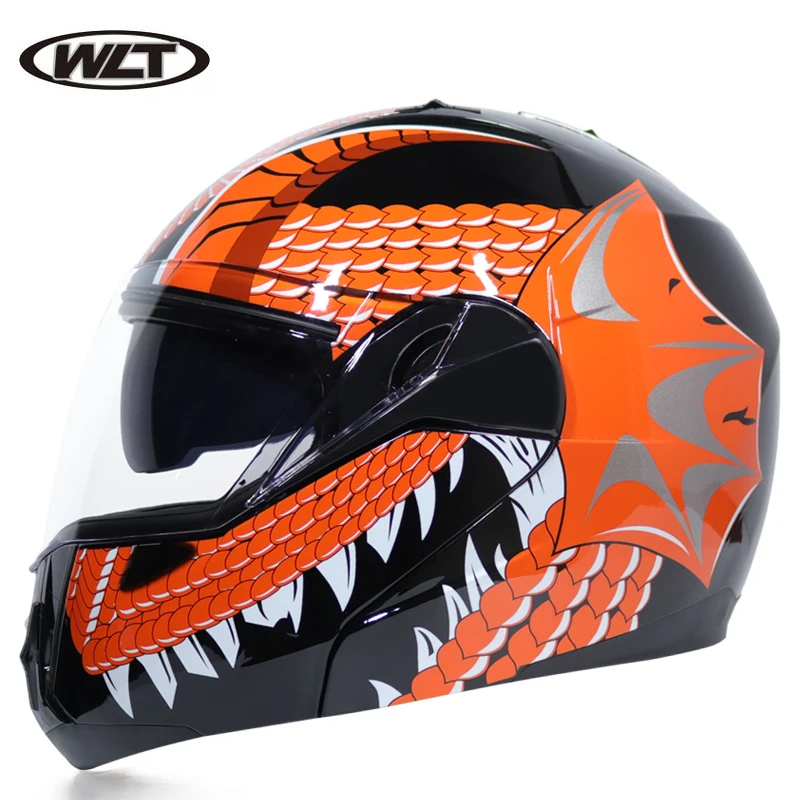 

Modular Flip predator Helmet Dual Lens Capacete Casco moto Motorcycle Racing Helmet DOT Approved motocross dirt bike helm