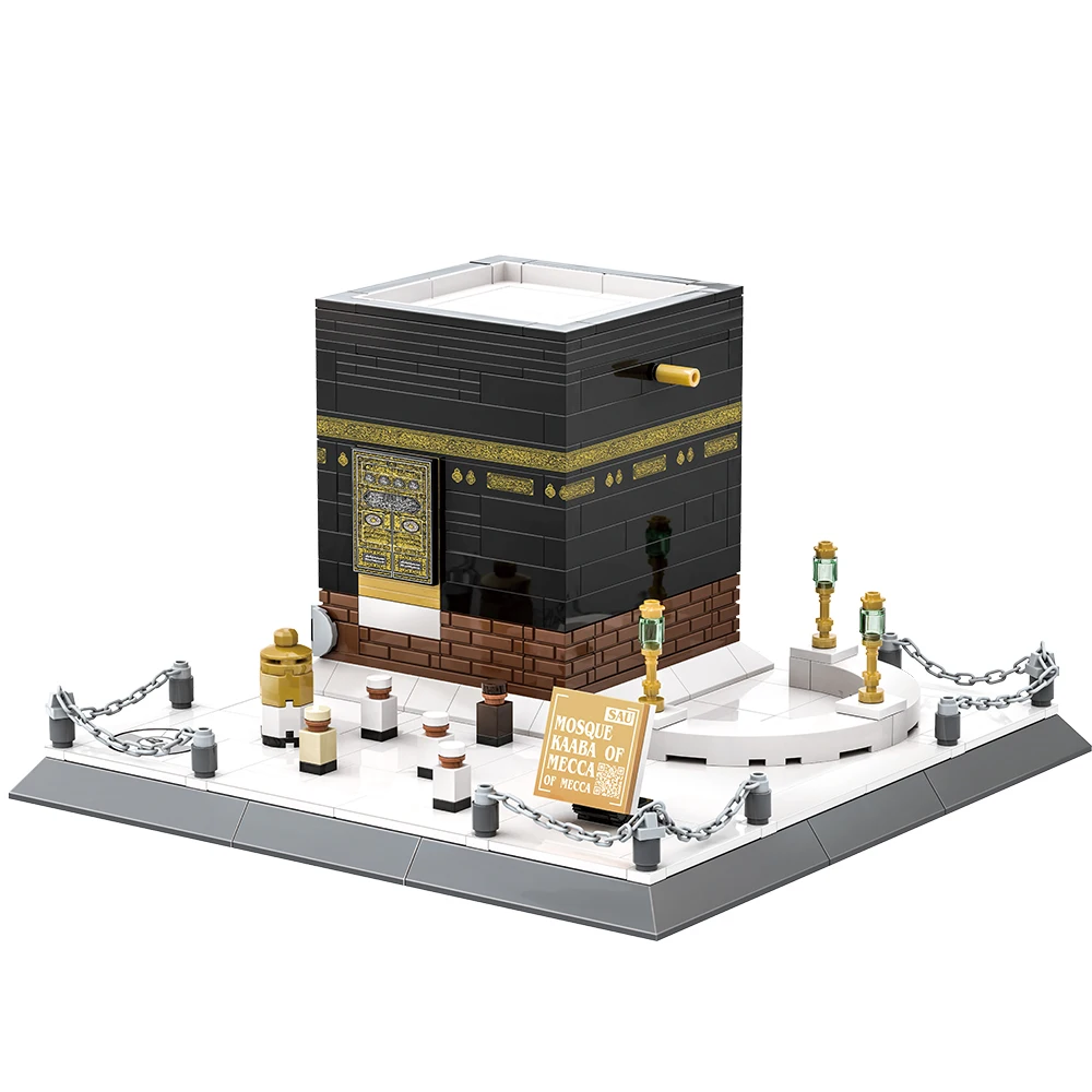 Wereld Architectuur Model Bouwstenen Mecca Moskee Kaaba Educatief Speelgoed Assemblage Blok Model Speelgoed Kid Jongens Gift Kind Volwassenen