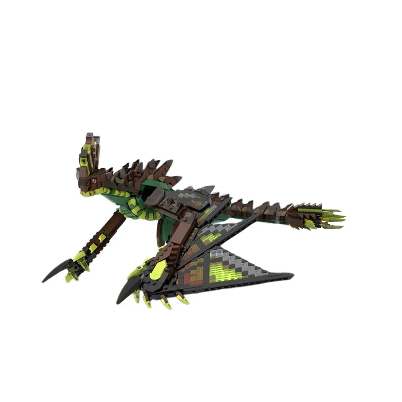 MOC Monster Astalos Game Hunter Dragon Model Beest Bouwstenen Set Puzzel Bakstenen Decoratie Educatief Speelgoed Kinderen Geschenken