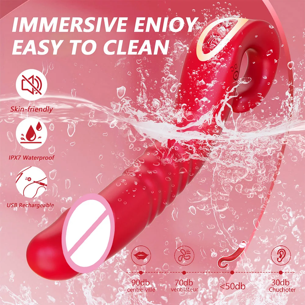 Beginner Thrusting Dildo Vibrator Anal Massager 10 Modes G Spot Clitoral Stimulator Female Masturbation Sex Toy for Women - view 6