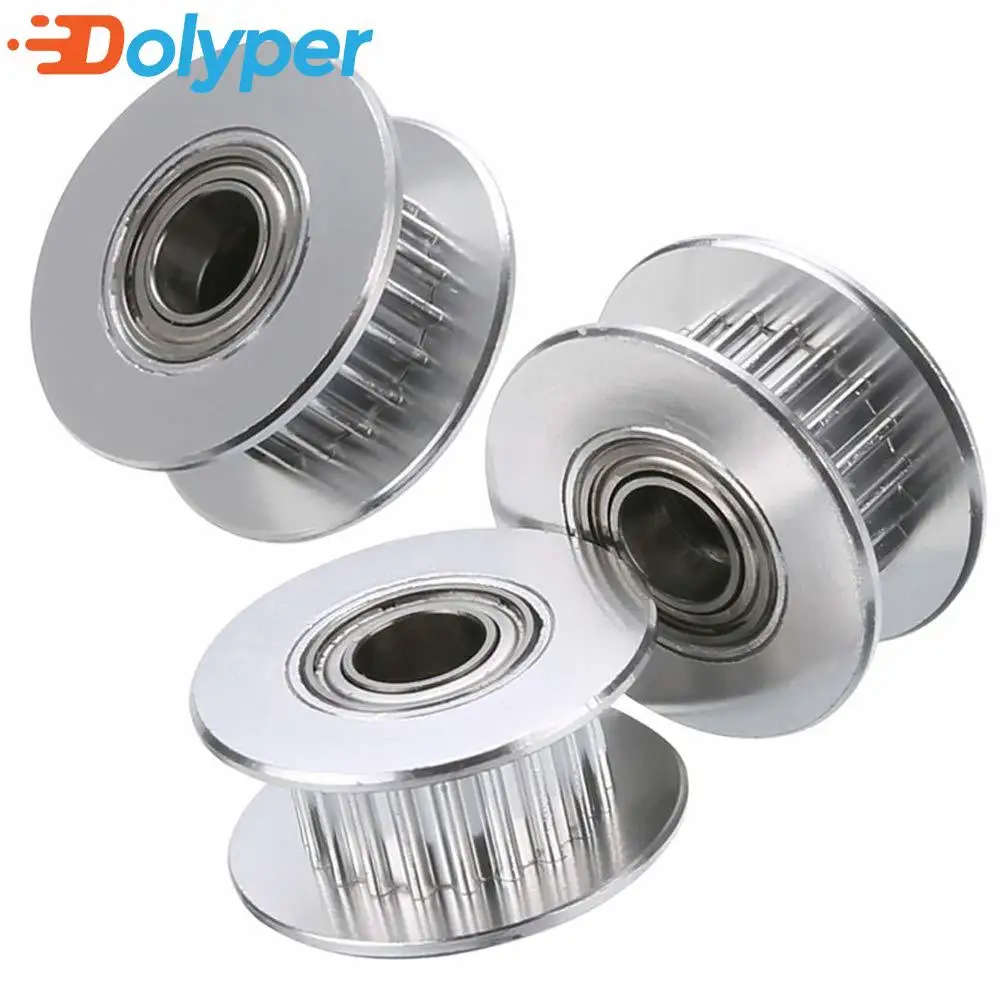 4/8 Stück GT2 Umlenkrolle 16 Zähne 20 Zähne mit 3 mm oder 5 mm Bohrung mit Lagern für 3D-Druckerteile Zahnriemen 6 mm 10 mm – Detail 4