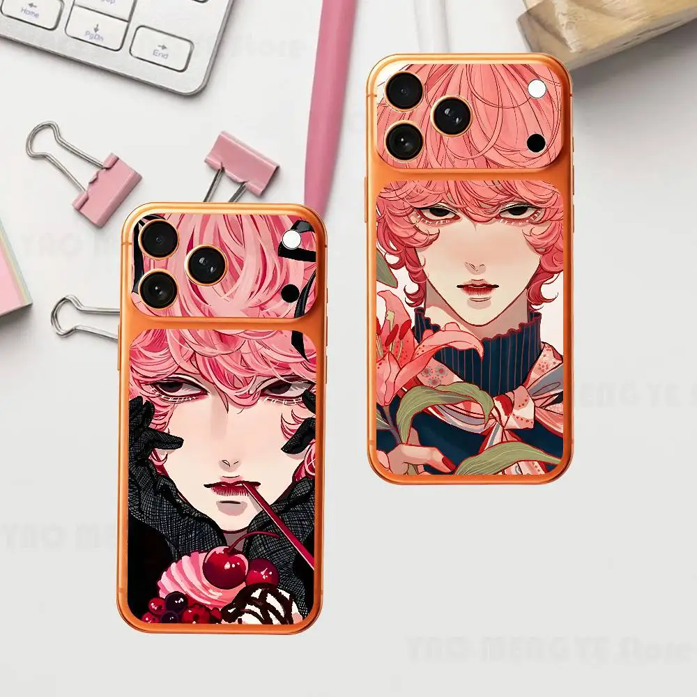 

Flower Beauty Boy Plain Decal Skin For IPhone17 Pro ProMax Back Film Cover Wrap Anti-scratch Durable Sticker