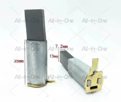 2PCS 7.2*13*35mm Carbon Brush,Pressure Washer,Car Washer ,Motor