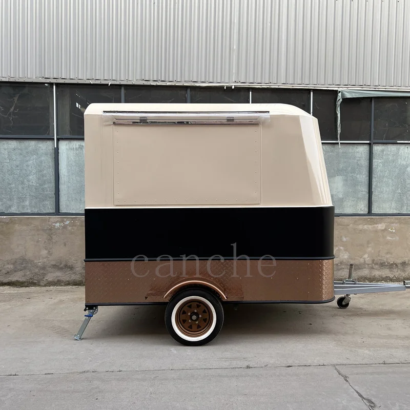 USA Popular Customized food truck with stainless steel workbench to sell fast food trailer food roadshow truck