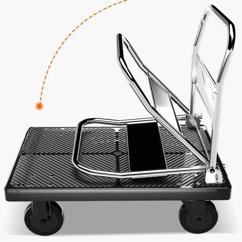 quiet-portable-hand-pulled-cart-stacking-flatbed-high-load-bearing-trolley-home-use-convenient-moving-truck-stainless-steel-b