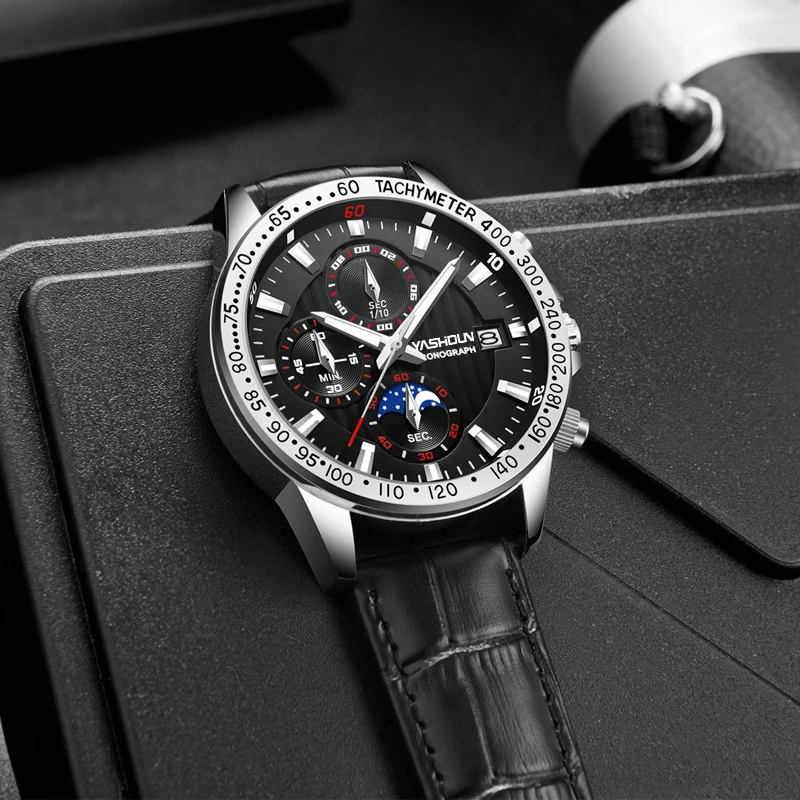 Black Luxury Top Brand Man Watch Hip Hop Calendar Sports Military Mens Watches Male Clock Unique Design Hombre Relogio Masculino