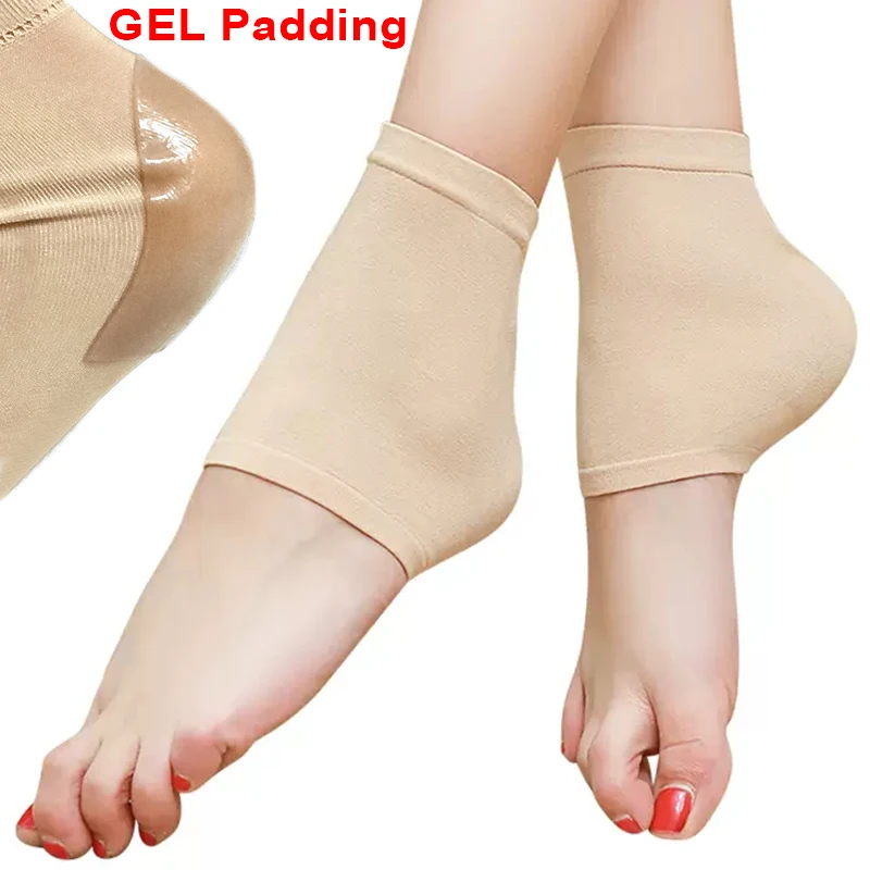 Silicone Heel Protect Socks Anti Cracking Heel Pain Relief Liner Socks Sleeve Elastic Moisturizing Foot Skin Care Heels Pads