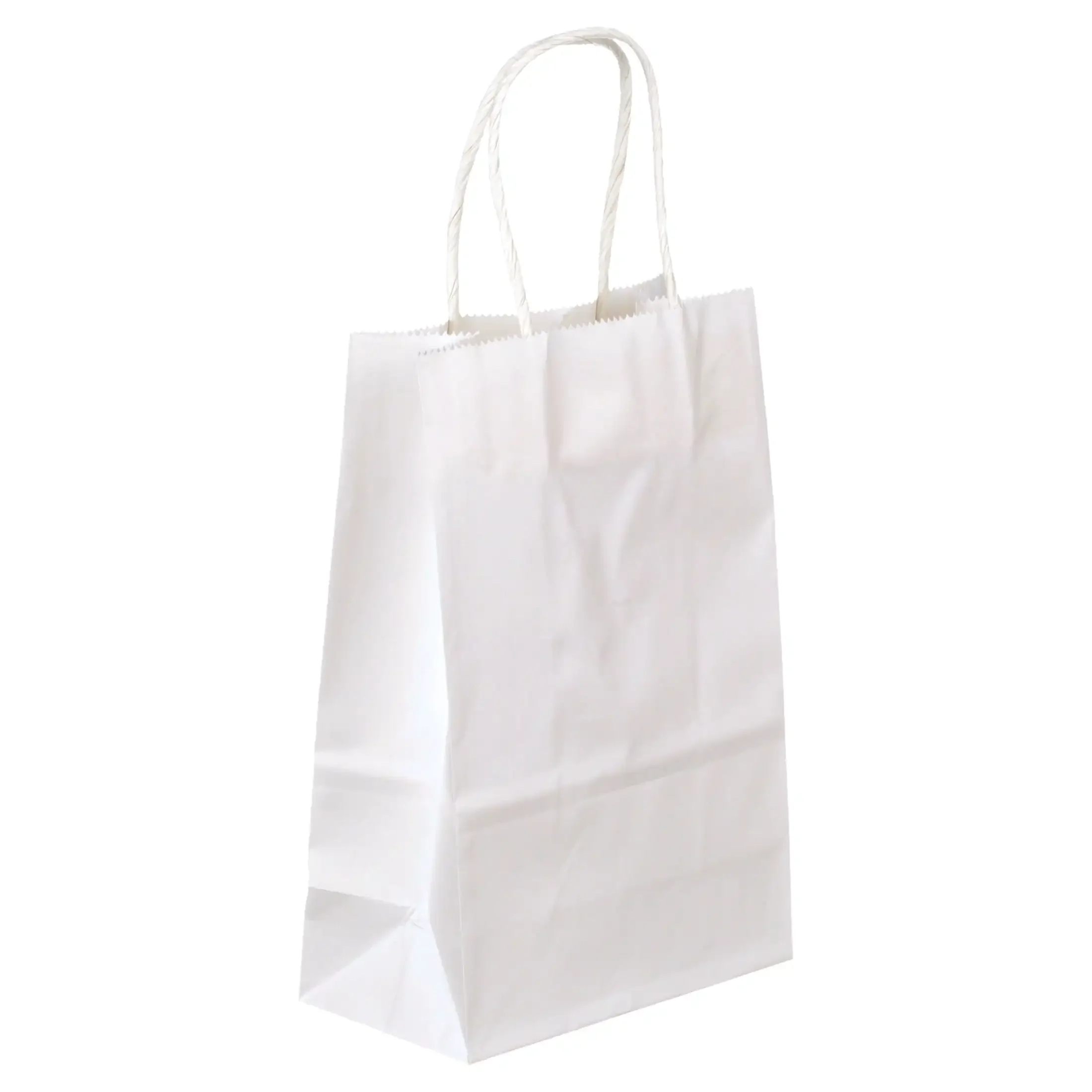Bolsas de papel Kraft blanco, 5,25"x3,5"x8,25", 25ct