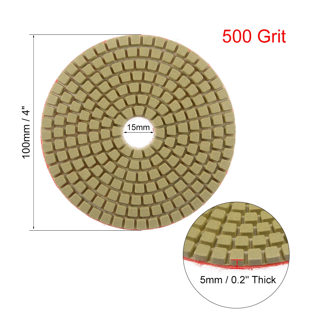 10Pc 3 "/4" Ướt/Khô Kim Cương Đánh Bóng 80/100Mm Miếng Lót Linh Hoạt Mài đĩa Cho Đá Hoa Cương Đính Đá Hoa Sàn Bê Tông Đánh Bóng