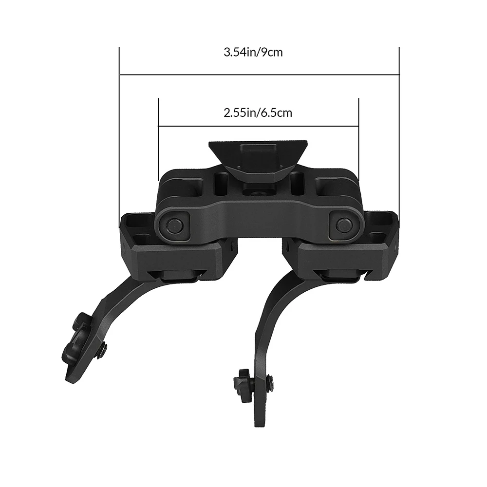 

6061-T6 aluminum D14 Bridge Night Vision Helmet Mount Dual PVS-14 NVG Mount For single and dual PVS-14