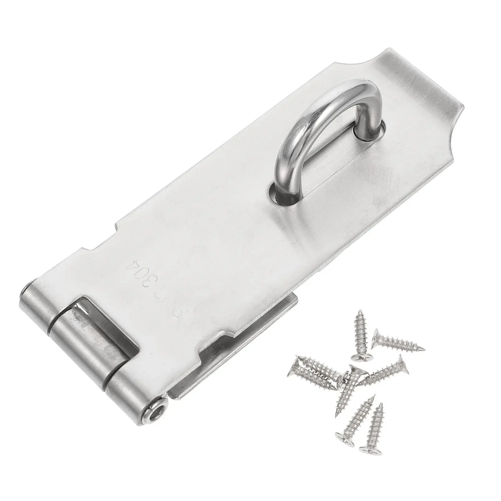 1Set Premium Stainless Steel Door Lock Buckle Smooth Operation Security Hasp for Gate Cabinet Drawer Protection Hardware