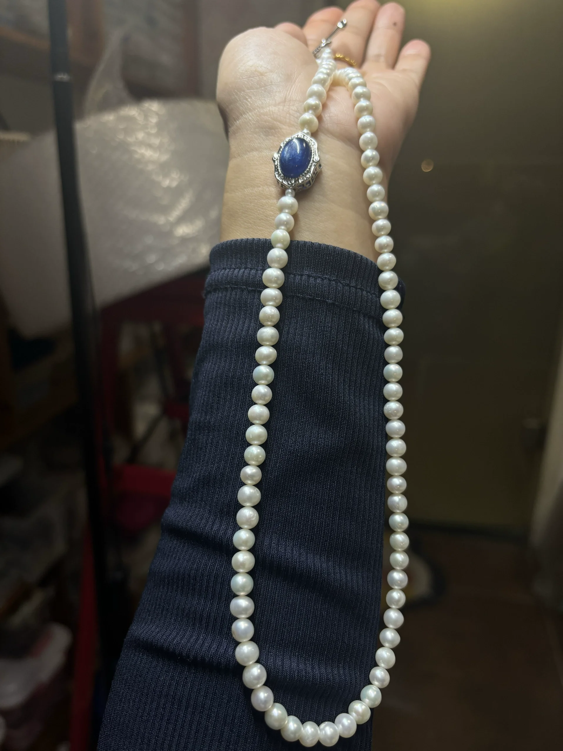 

Лидер продаж жемчужное ожерелье AAA6-7 мм, ожерелье из натурального японского жемчуга 925 s/18 дюймов/24 дюйма