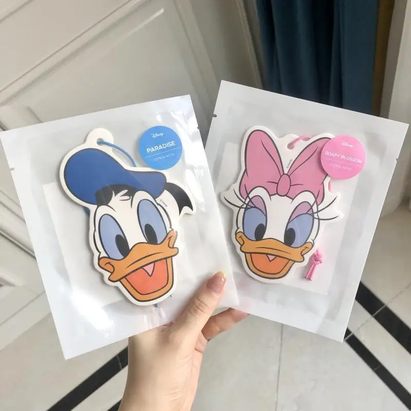 Anime Disney Mickey Mouse Aromatherapy Tablets Minnie Car Aromatherapy Water Remove Odor Purify Air Cartoon Pendant kids toy