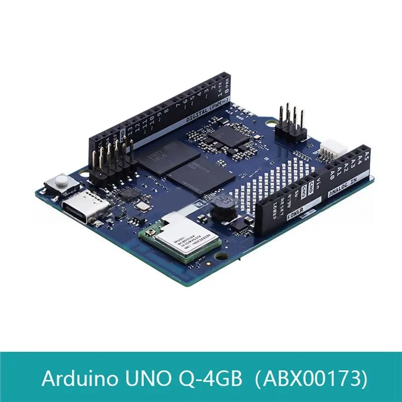 N82R For Arduino UNO Q 4G+32G EMMC Hybrid Board Qualcomm Dragonwing Microcontroller(MCU) AI Vision, Voice, Iot, Robotics