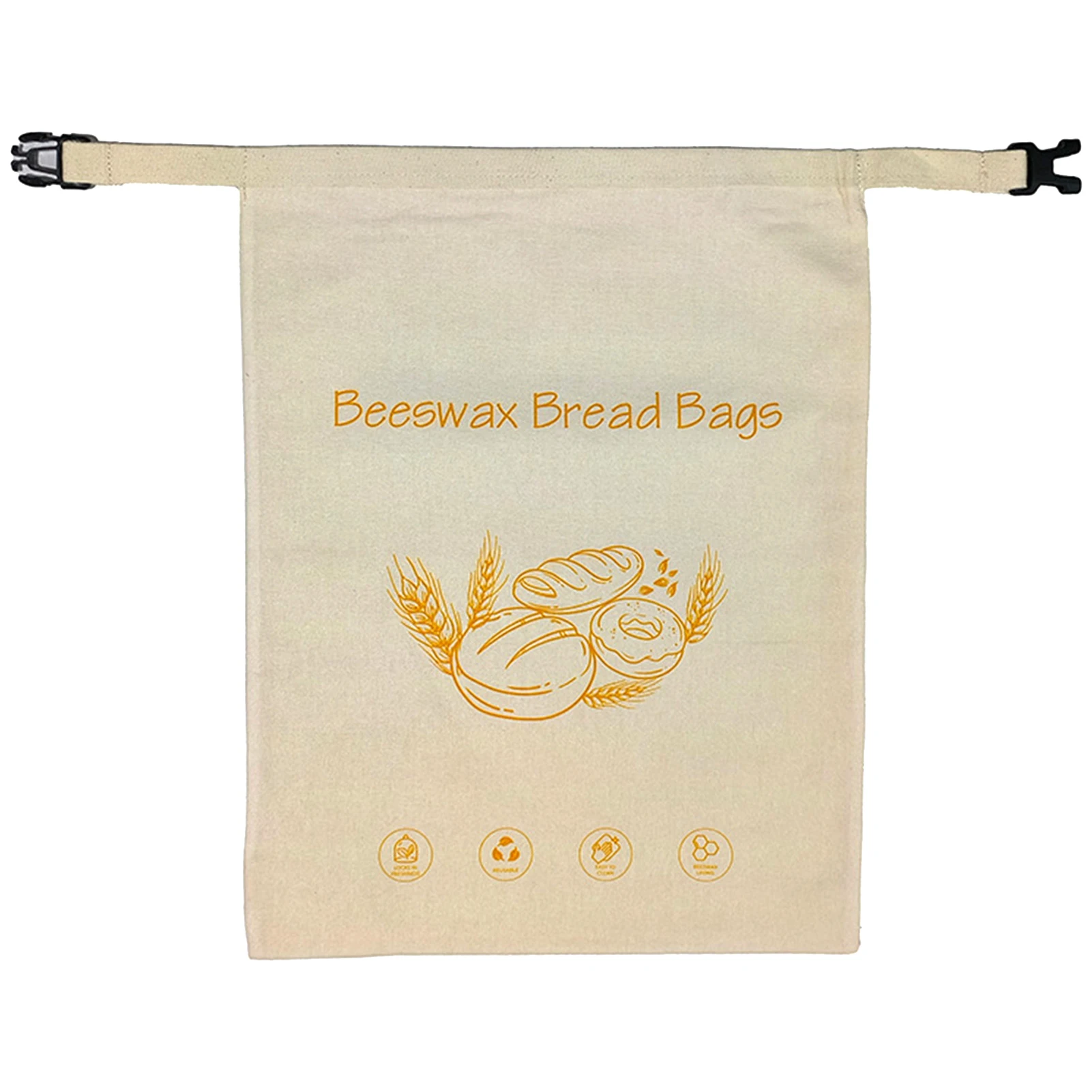 Bienenwachs-Brotbeutel, wiederverwendbare Back- und Aufbewahrungsbeutel in Lebensmittelqualität mit Clip-Design, geschmacksneutrale Backutensilien für Nüsse, Snacks, Brot – Detail 14