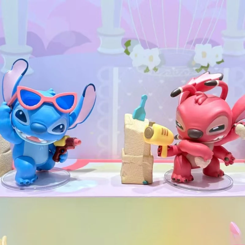MINISO Stitch Where Did Little Jin Go Series Blind Box Figures Desktop Ornament Anime Festival Gifts Angel's Surprise Box Toy