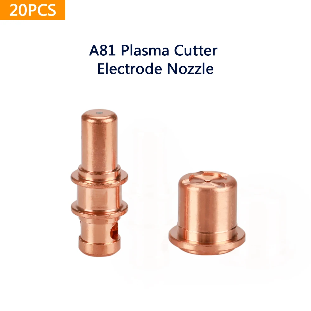 

20pcs PR0109 Electrode And PD0105 Nozzle Fit A81 LT81 LTM81-A Trafimet Air-cooled Plasma Cutter Torch With High Frequency