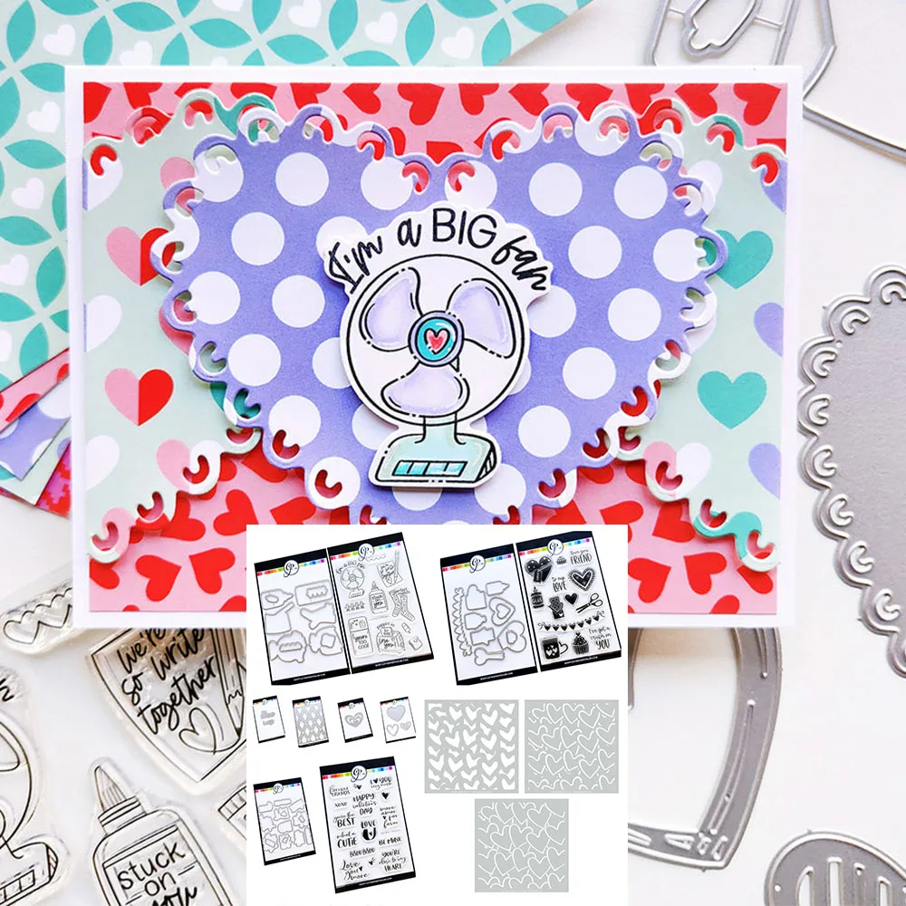 Sweet Sayings Word Dies Valentine's Day More Amor Sentiments Stamp Set DIY Scrapbooking Greeting Card Love Stack Layered Stencil