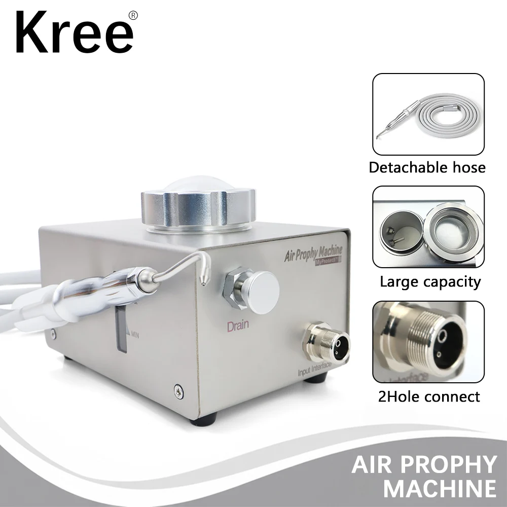 Dental Teeth Cleaning Sandblasting Machine 2Hole Air Prophy Device Teeth Whitening Polishing Equipment  material dental