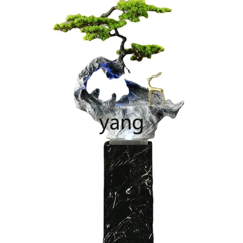 CX Light Luxury Welcome Pine Rockery Landscape Water Floor Circulating Water Fountain