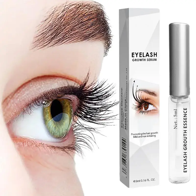 Natural Eyelash Growth Enhancer, Lash Soro, Eyelash Soro, Alongamento do crescimento da sobrancelha, mais longo, 5ml, 1Pc