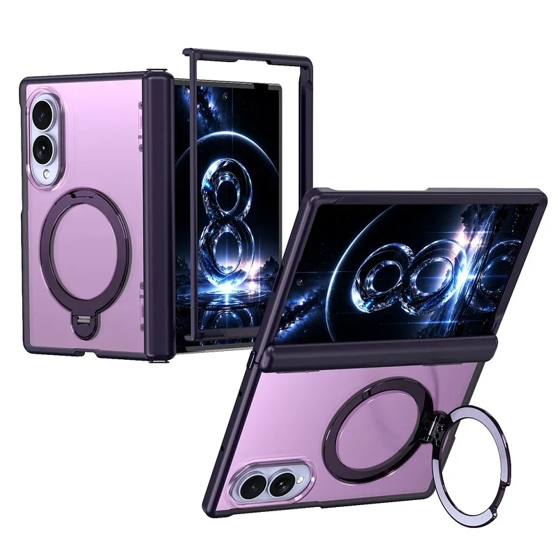 360 ° Rotating Bracket Folding Magnetic Phone Case For Samsung Galaxy Z Fold 8 Wide 5G Z Fold 8 5G hockproof Folding Armor Cover