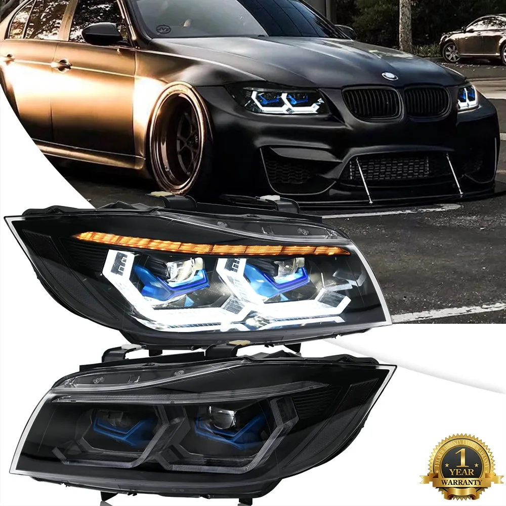 

1Set LED Projector Headlights Assembly For BMW 3 Series E90 E91 2009-2012 Head Lamp DRL LH+RH Turn Signal Front Head Lamps