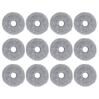 12PCS Mop Pads For Roborock Qrevo Master/V20/P10S Pro Robot Vacuum Cleaner Replacement Parts Microfiber Mop Cloth